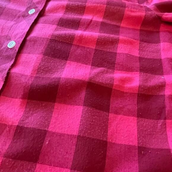 Vineyard Vines Red/Pink Check Button Down Shirt 4 - Picture 9 of 10